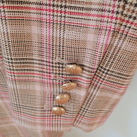 Mos Mosh Beliz Fara Plaid Blazer EU 36/US 6 - Picture 9 of 15